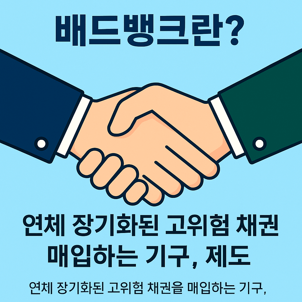 정부 금융정책 배드뱅크 제도 핵심 요약 이미지