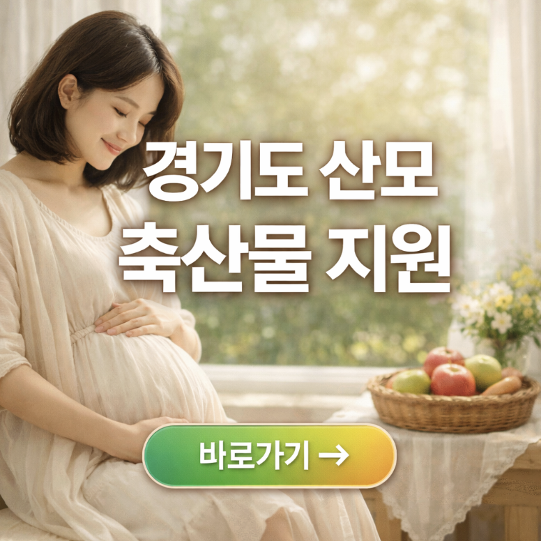 경기도 산모 혜택 ❘ 맘튼튼 축산물 꾸러미 10만원 지원 신청방법