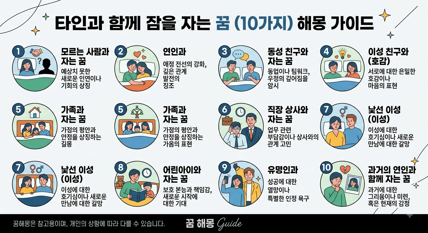 타인과 함께 잠을 자는 꿈 10가지