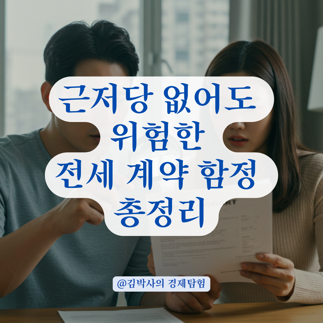 임대인 근저당 없는 집이라도 놓치기 쉬운 전세 계약 함정 모아보기.
