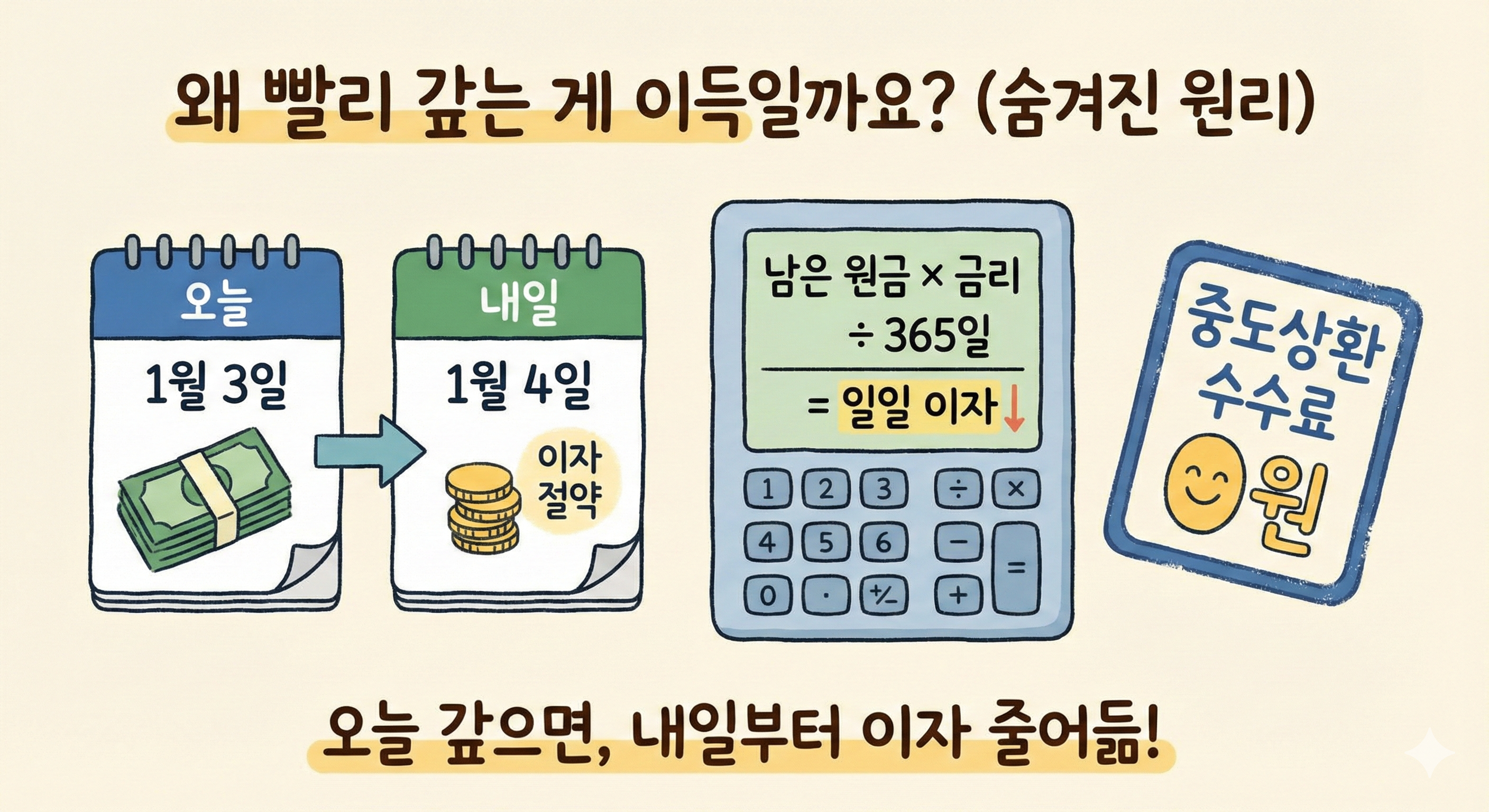 왜 빨리 갚는 게 이득일까요?
