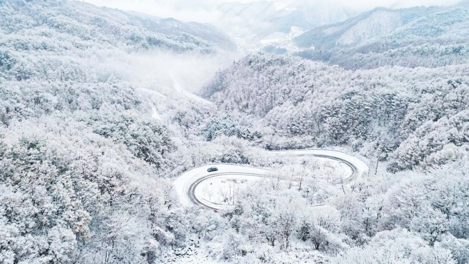 충북 영동 도마령 겨울 드라이브 명소의 재발견