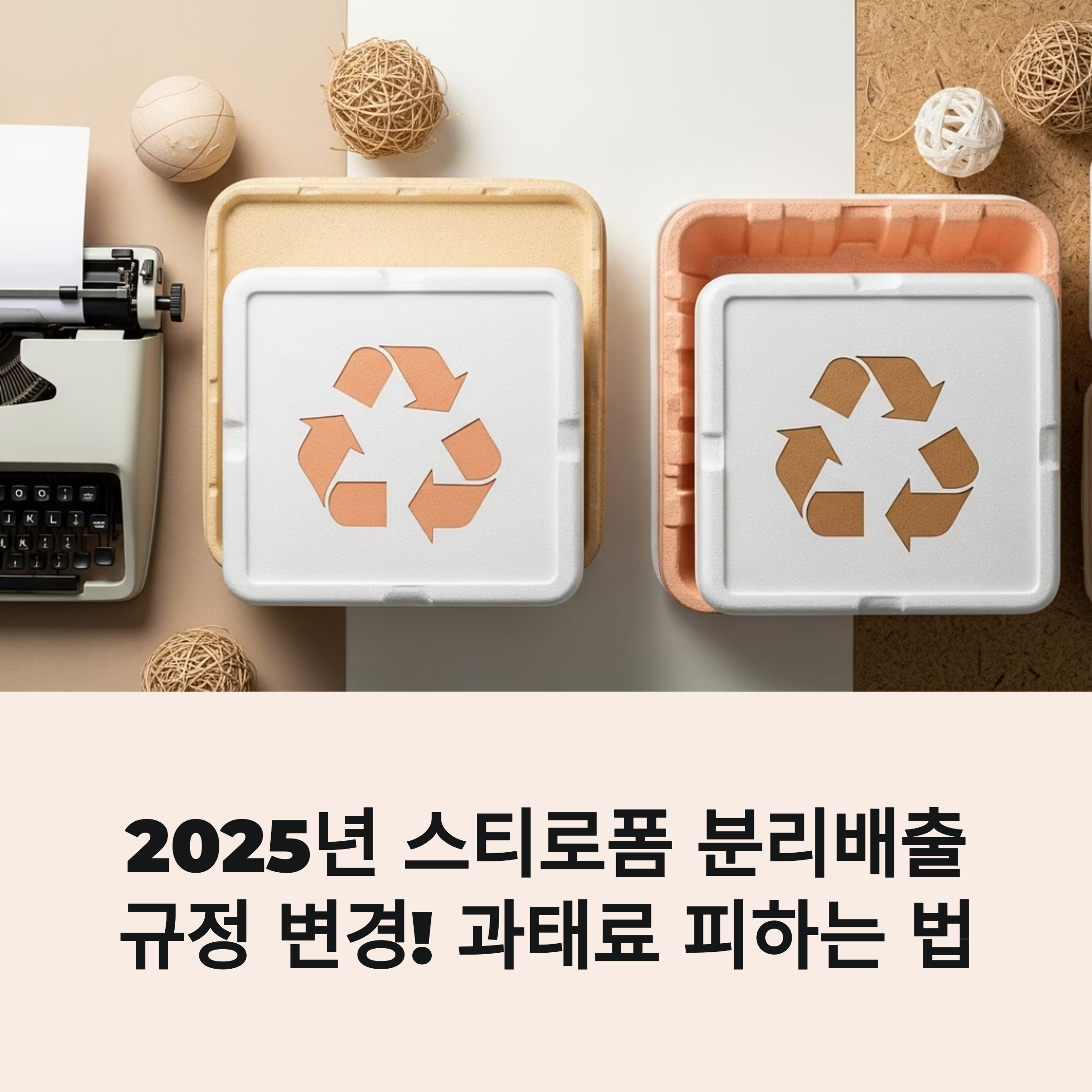 스티로폼 분리배출, 과태료 없이 완벽하게 실천하는 방법