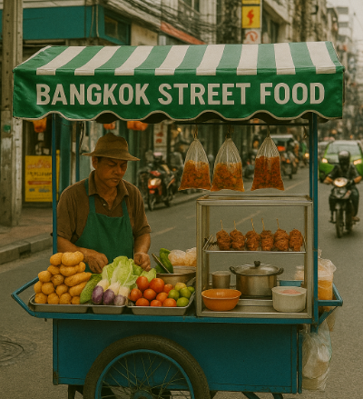 방콕 푸드카트 현실
