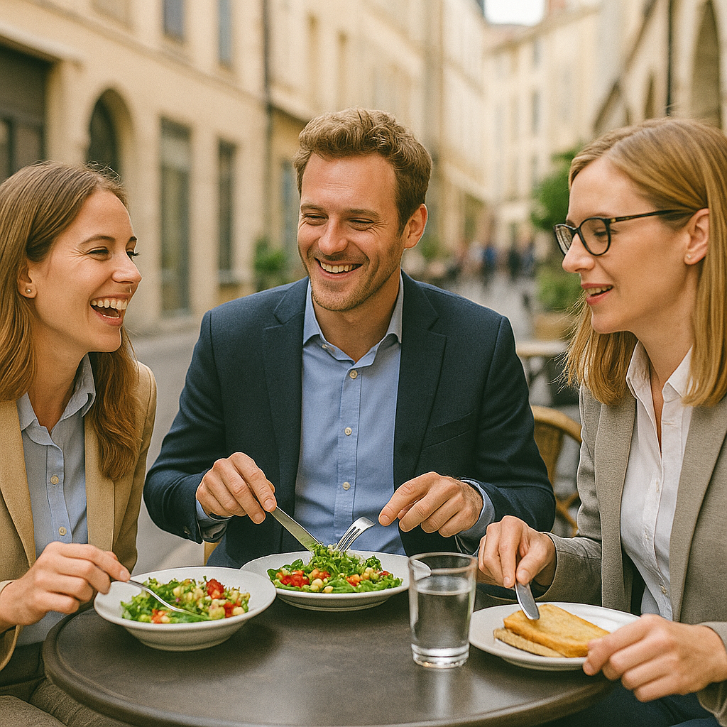 유럽 직장인의 점심시간 활용법 관련 이미지