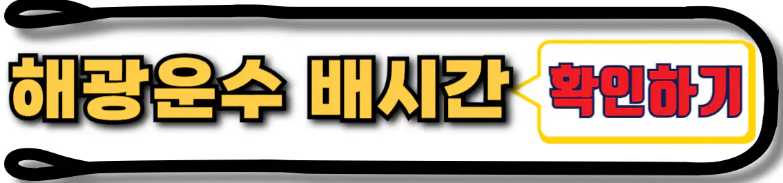 해광운수 배시간