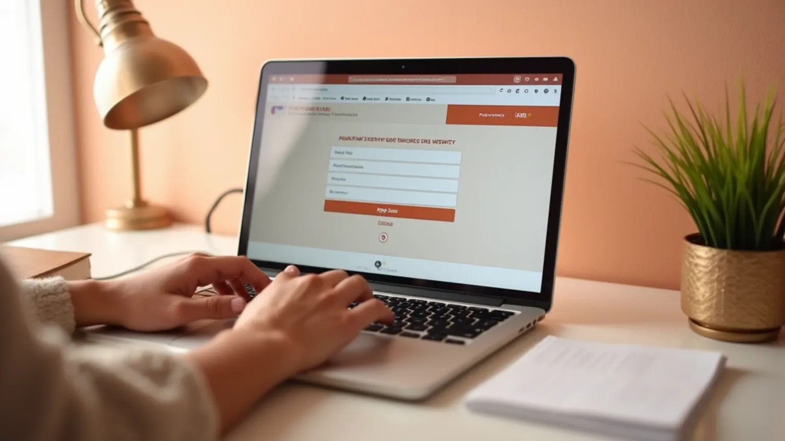 온라인으로 지원금 신청하는 모습