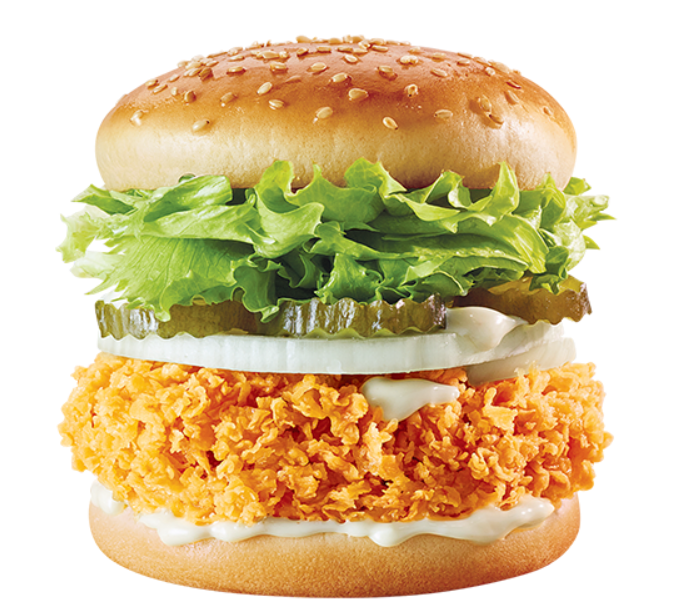 치킨패티의 햄버거