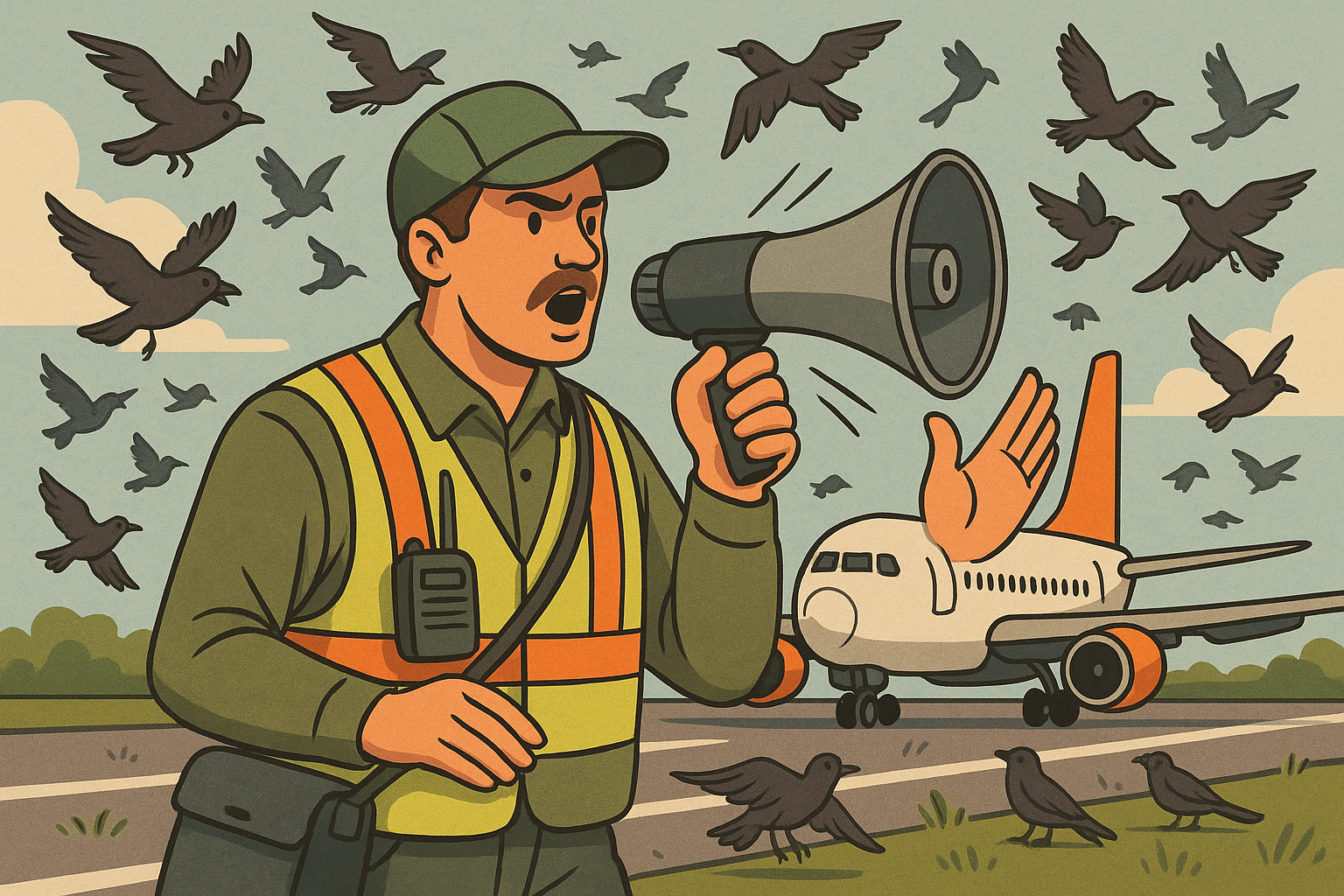 비행기 사고 막는 직업? 공항 활주로의 숨은 수호자 ‘조류 퇴치 요원’