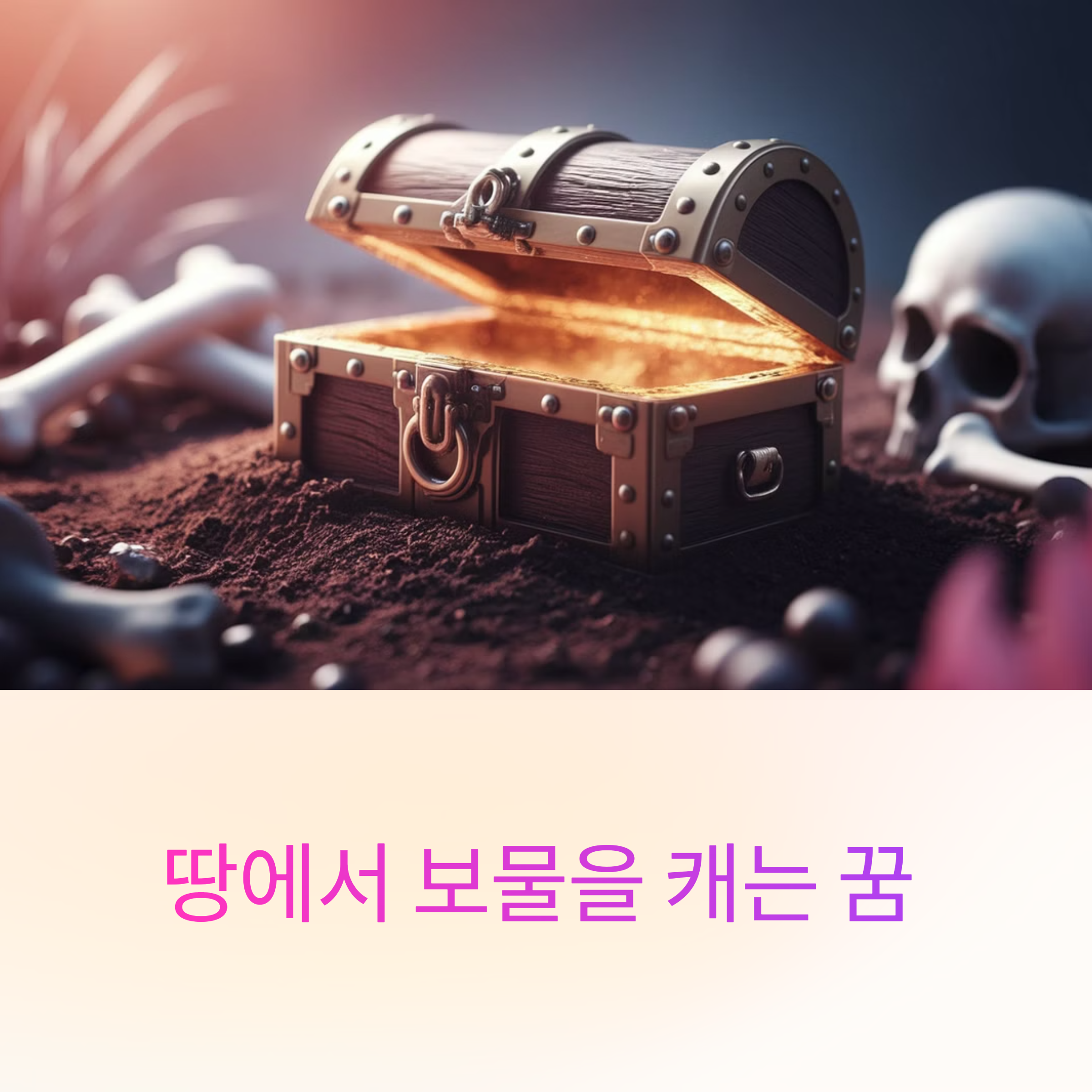 땅에서 보물을 캐는 꿈