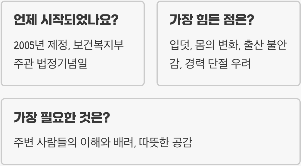 임산부의날, 왜 하필 10월 10일로 정해졌을까?