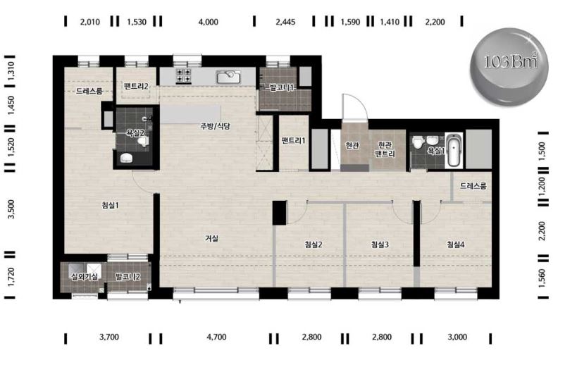 한강 수자인 오브센트 103B