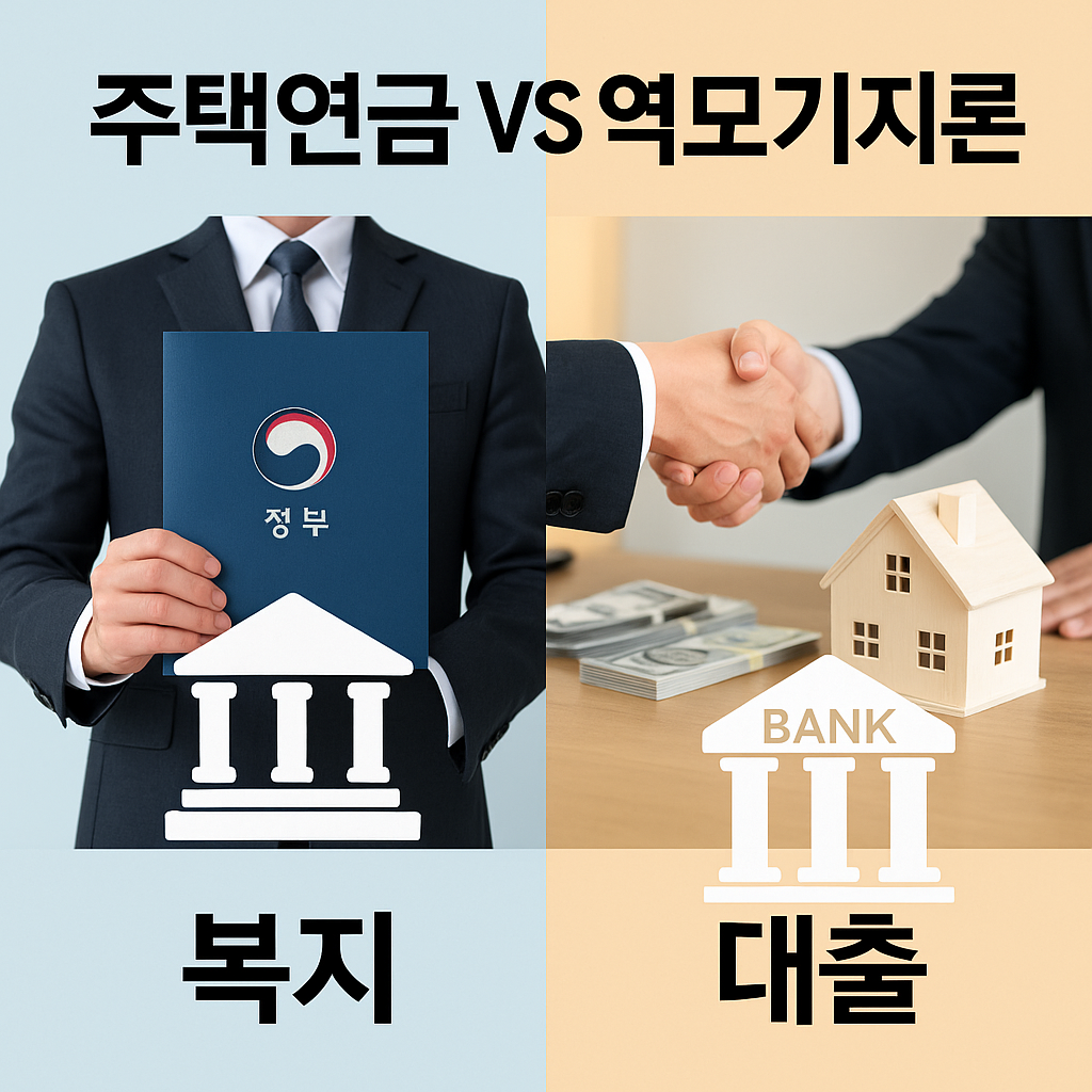 주택연금과 역모기지론 차이점 총정리 - 가입 조건, 수령 방식, 상환 구조 비교