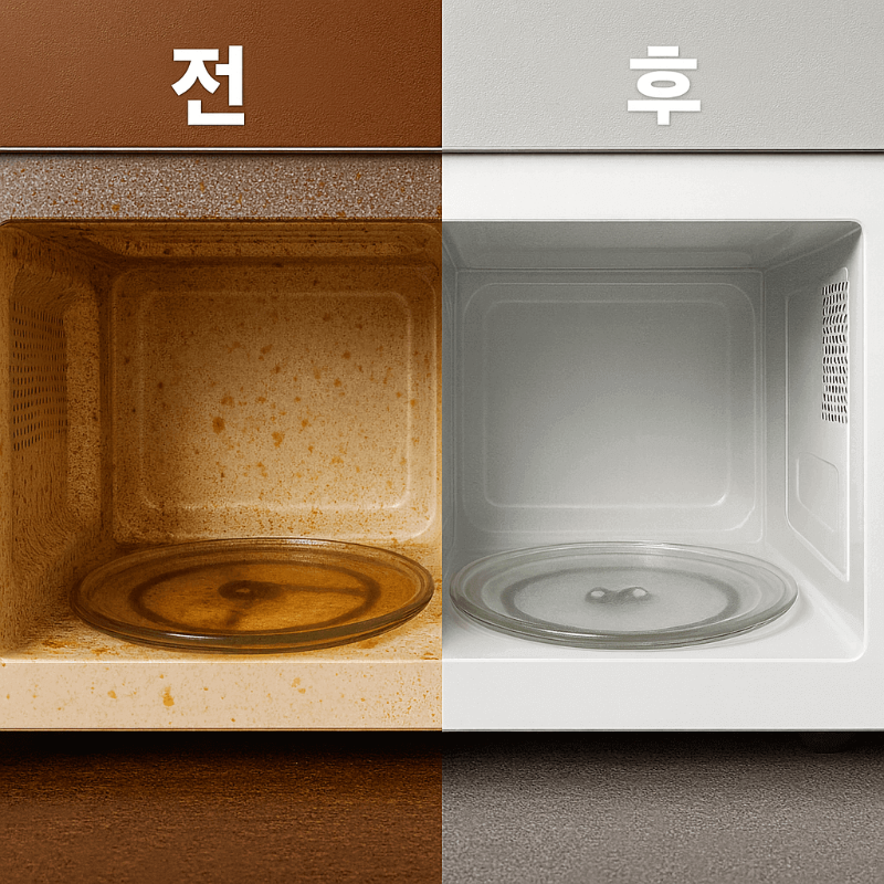전자레인지 청소 꿀팁 7가지