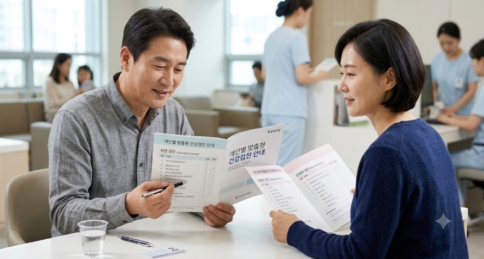 40대 건강검진 암검진 위암 유방암 검사 항목