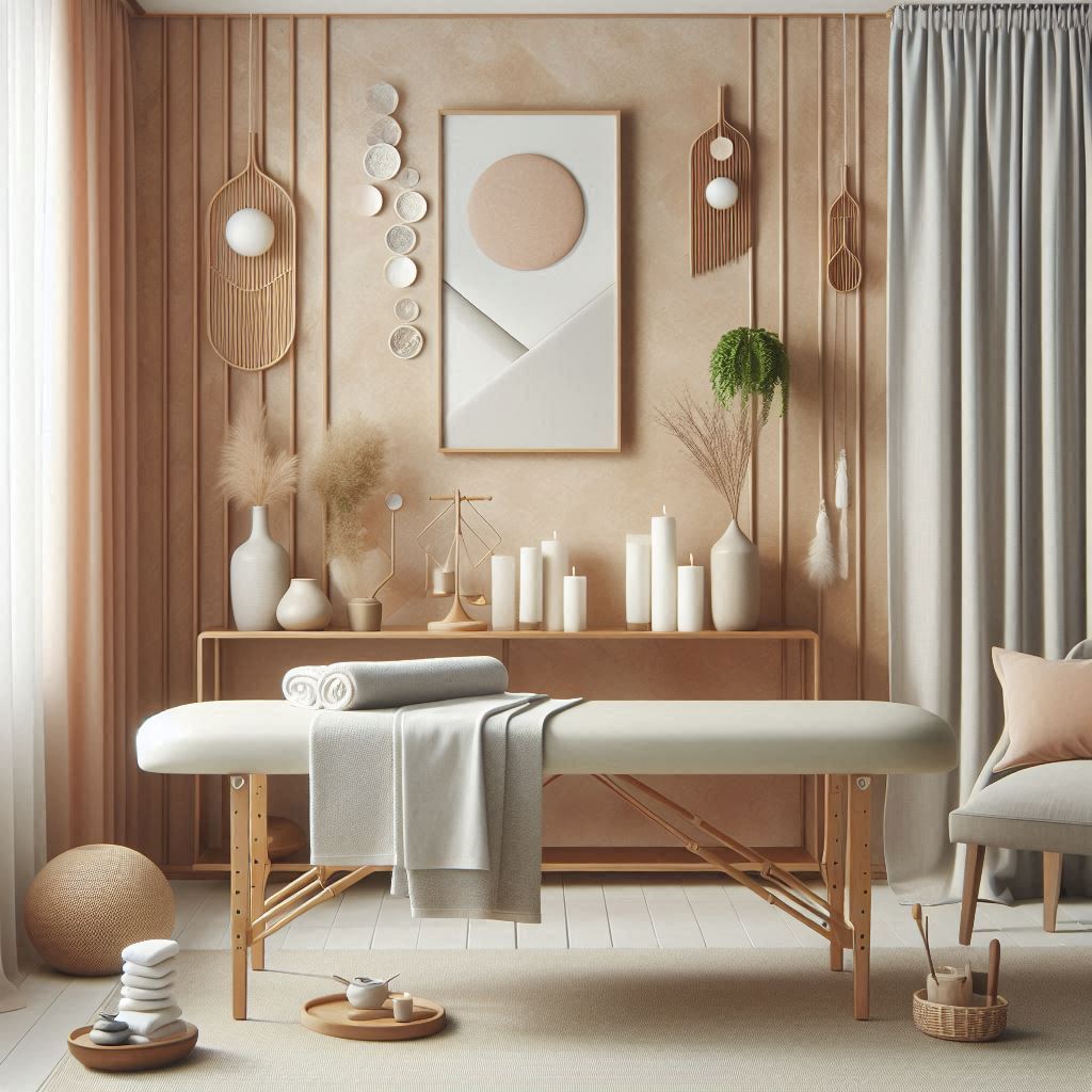 피부,체형관리 샵 배경