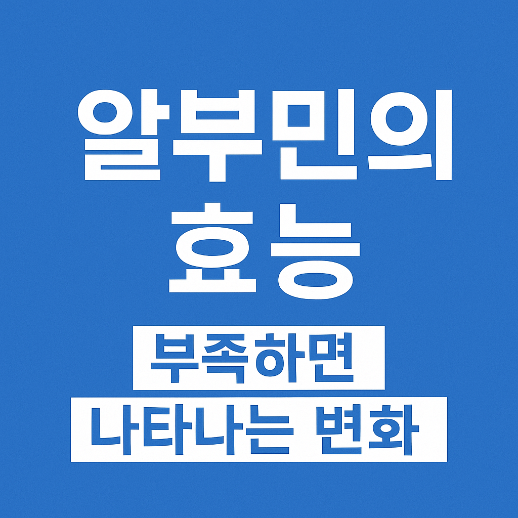 알부민의 효능