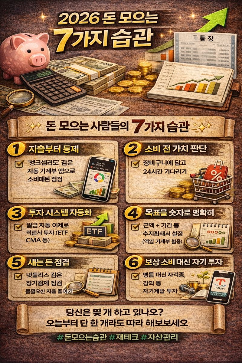 결론: 습관이 바뀌면 통장 잔고도 바뀐다
