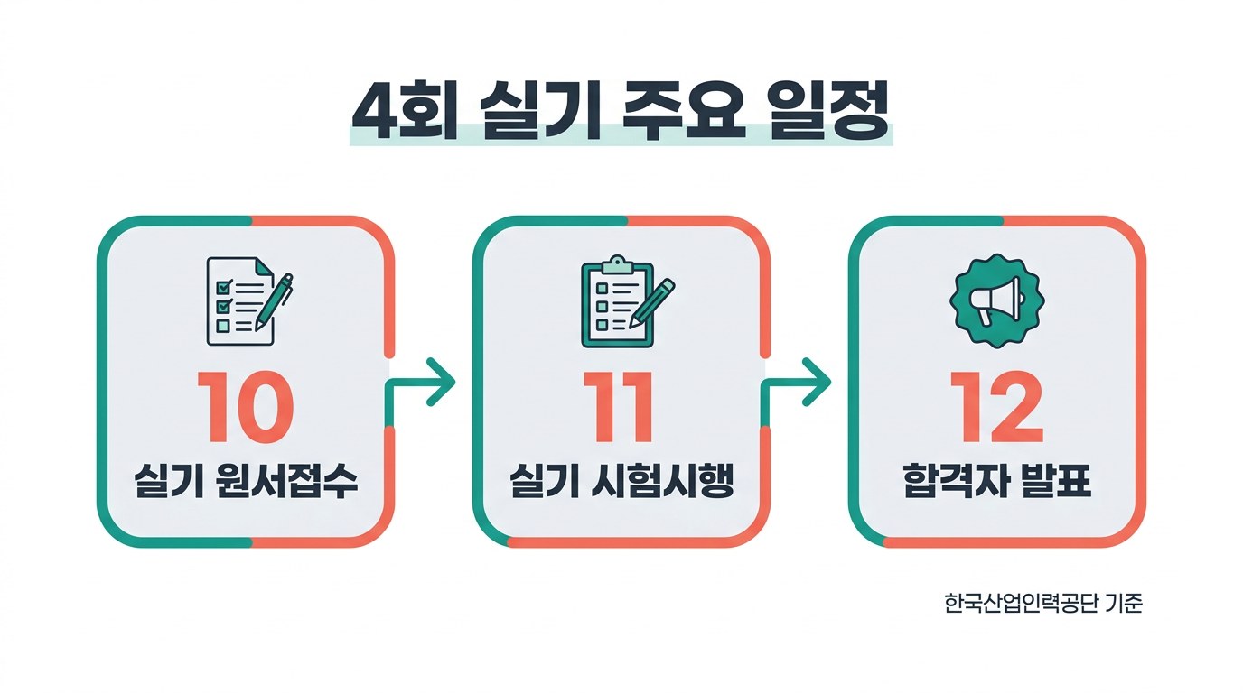전기기능사 시험일정 4회 실기 주요 일정