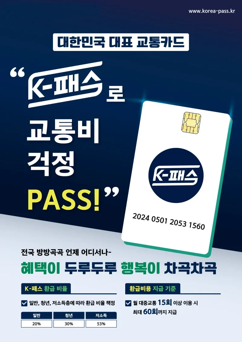 K패스로 교통비 환급받고 계시죠?