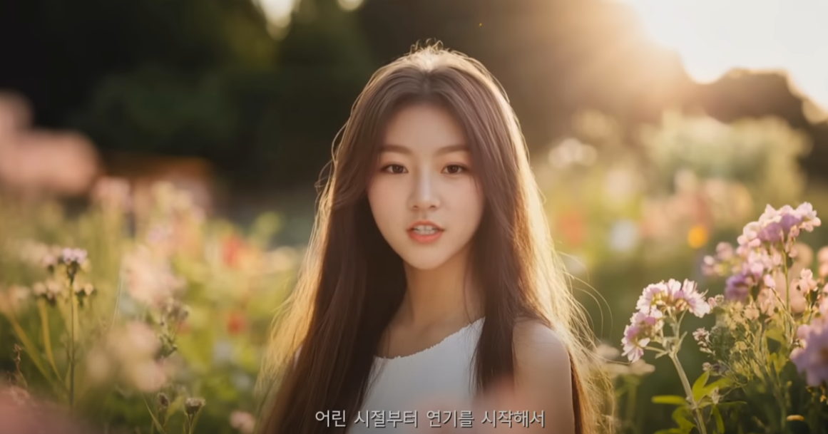 AI로 구현된 고 김새론양의 마지막 인사 영상