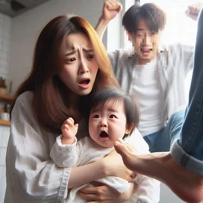 가정폭력 발차기