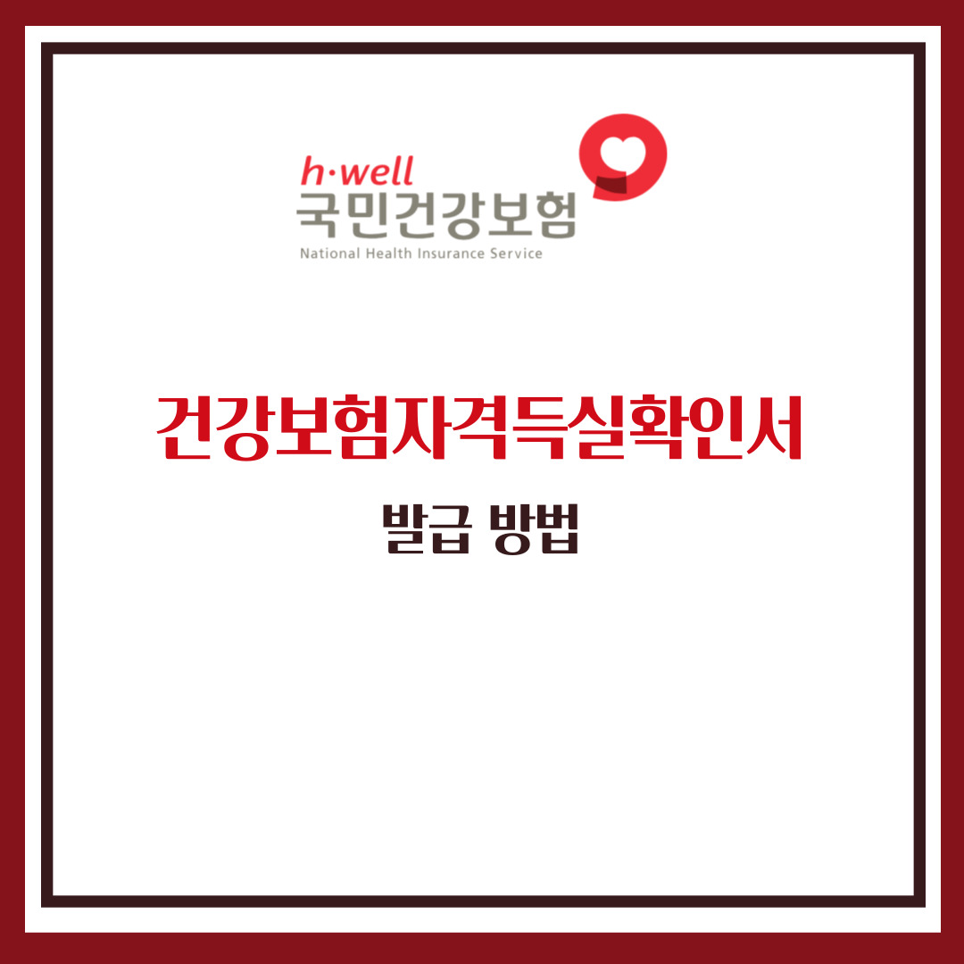 건강보험자격득실확인서