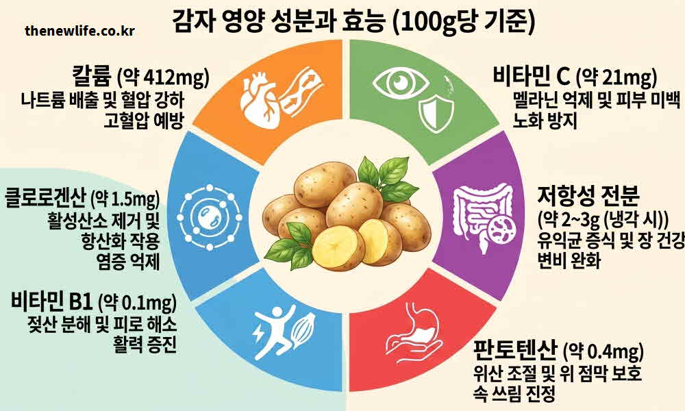감자 효능 관련 영양성분