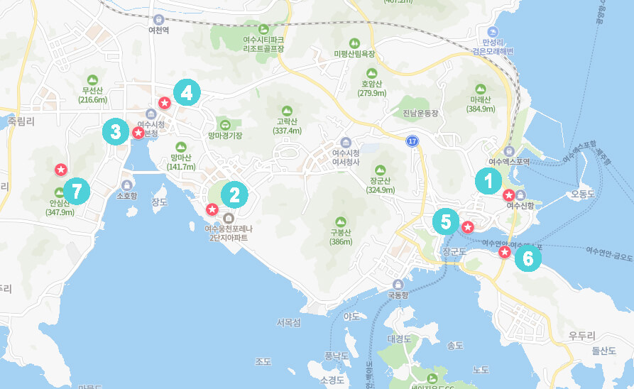 여수가성비호텔 위치