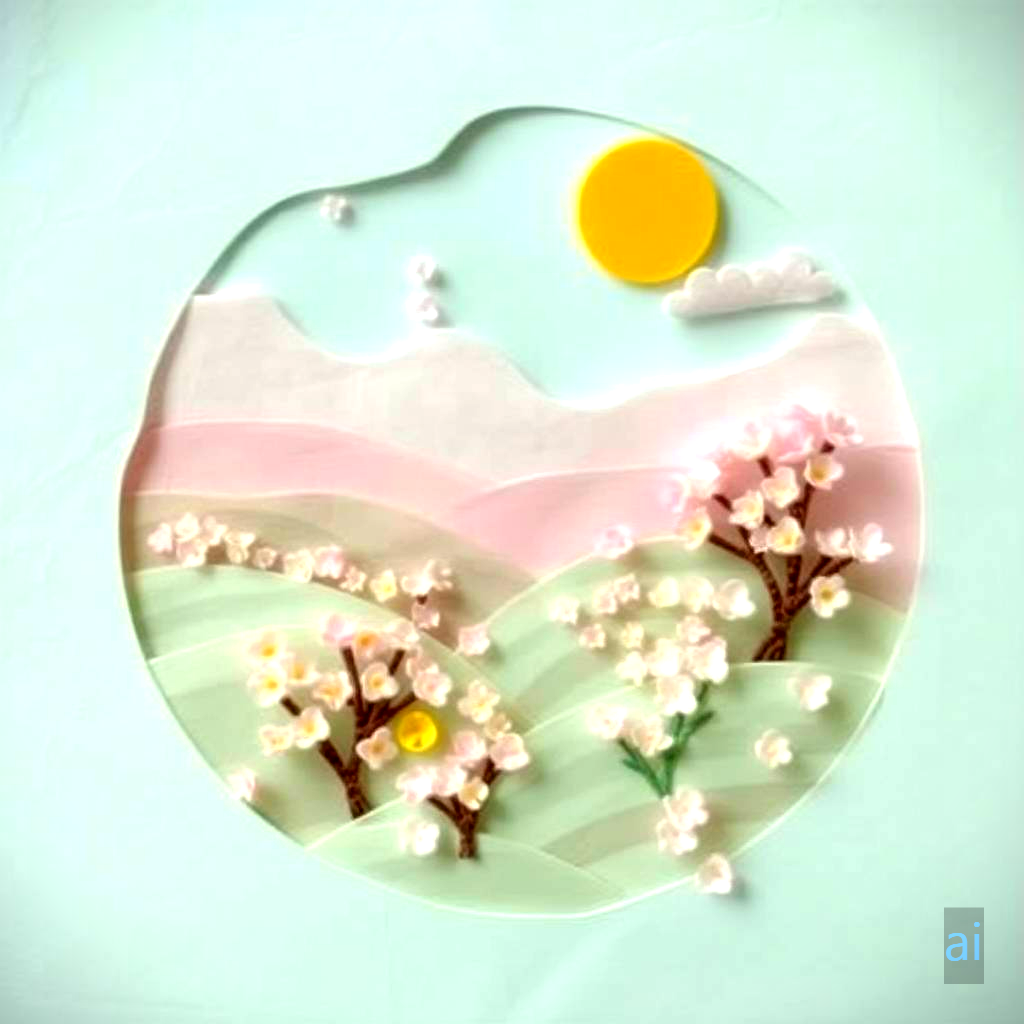 벚꽃이 핀 풍경