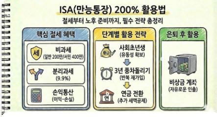 ISA) 계좌 활용법 (세금 절약 핵심: ISA 유형과 기준, 비과세와 손익통산, 수익률 극대화, ISA 가입 및 유지