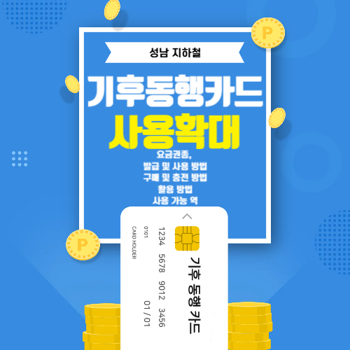 성남 지하철 기후동행카드 사진