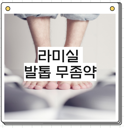 라미실 연고 원스 발톱 무좀약