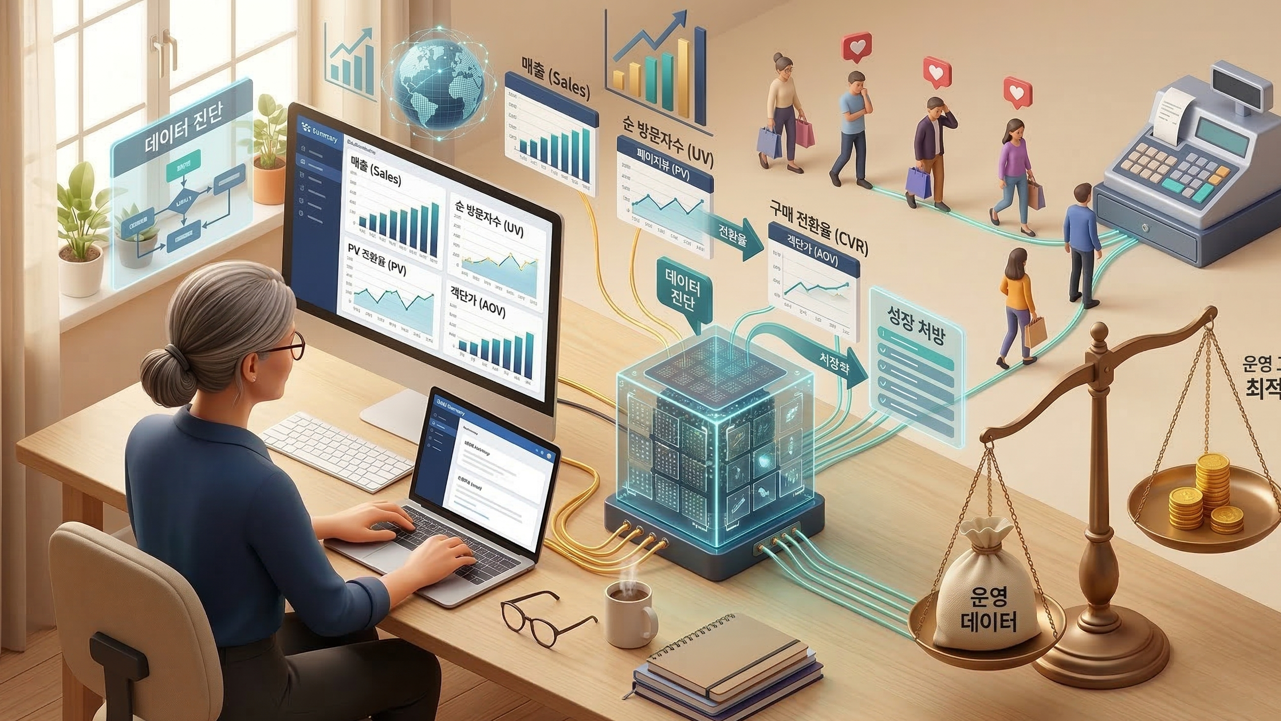 데이터 기반 성장: 쇼핑몰 런칭 후 꼭 챙겨야 할 핵심 운영 지표 관련 이미지