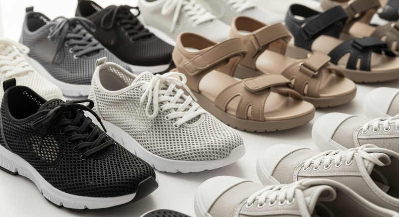 통풍이 잘되는 소재의 신발