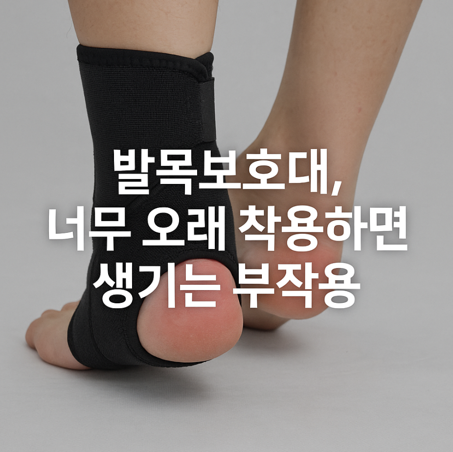 발목보호대, 너무 오래 착용하면 생기는 부작용