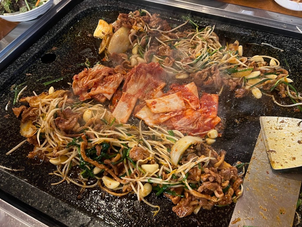 풍경돌판구이