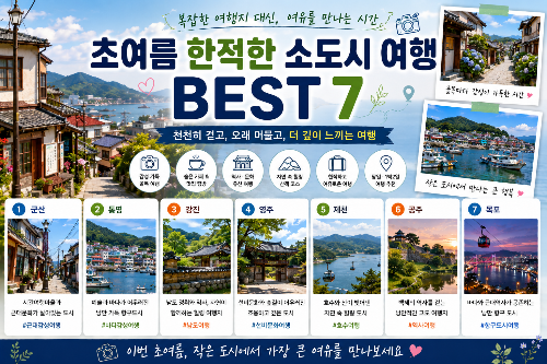초여름 한적한 소도시 여행 추천 BEST 7