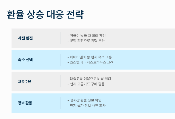 환율 변동에 대한 대처 방법