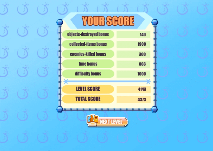 봄잇2-게임하기-종료-화면