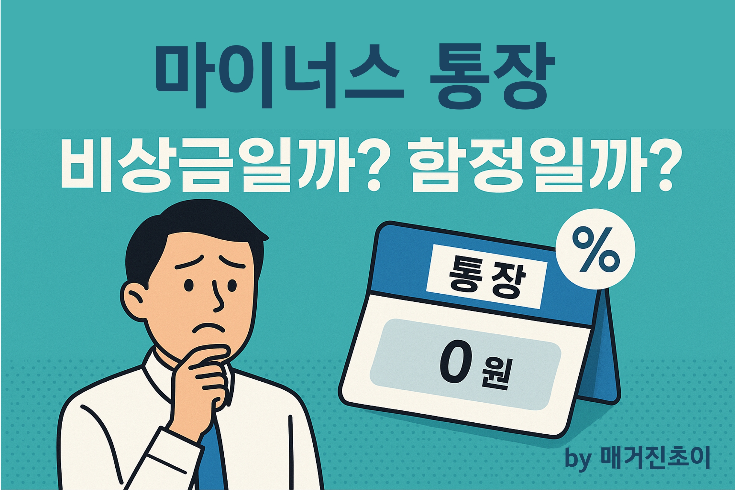 마이너스통장 비상금일까 함정일까_매거진초이