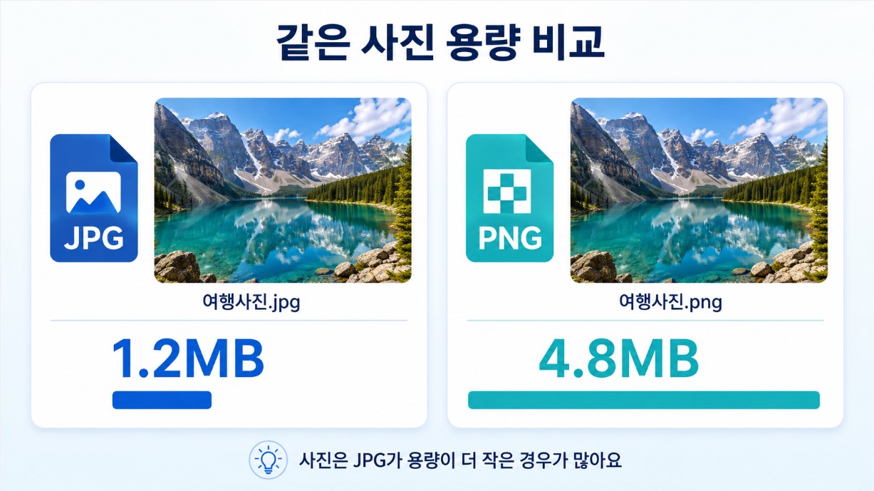 JPG와 PNG 차이