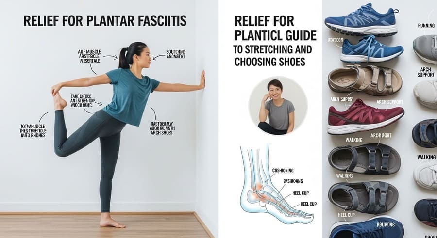 발바닥 통증 족저근막염 완화를 위한 스트레칭과 신발 고르는 실천 가이드