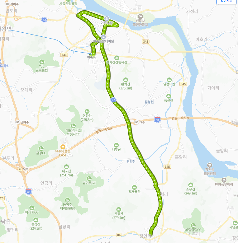 여주-920번-버스-노선-지도