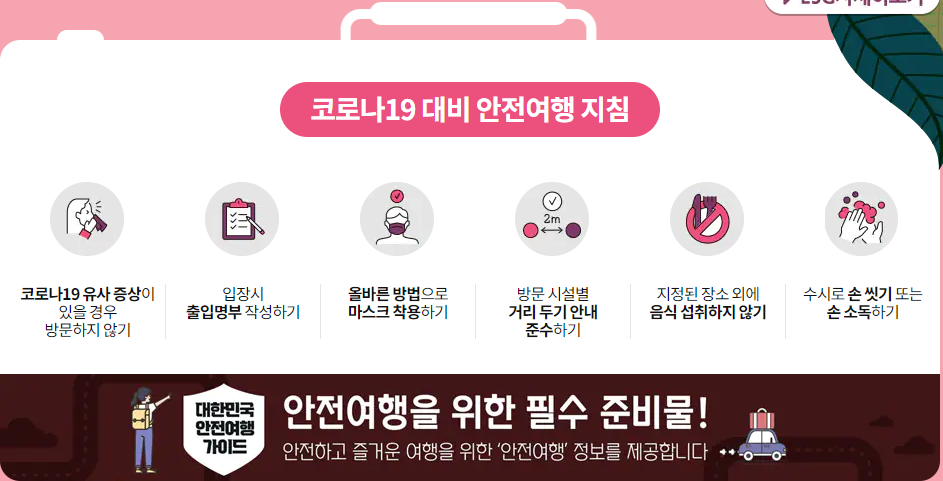 2022 대한민국 숙박대전 안전여행 지침