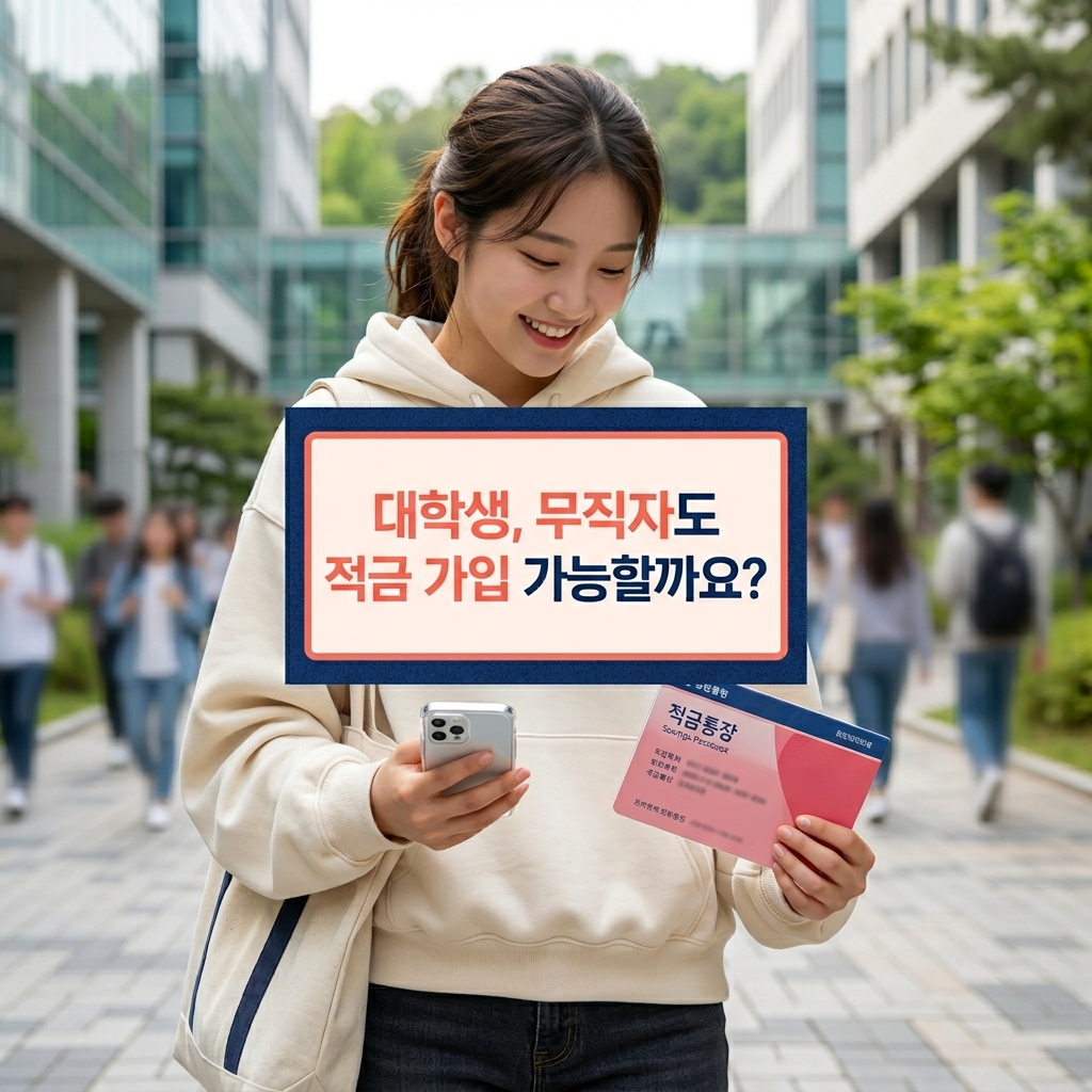 2026년 청년미래적금 무직자 및 대학생 가입 가능 여부 확인