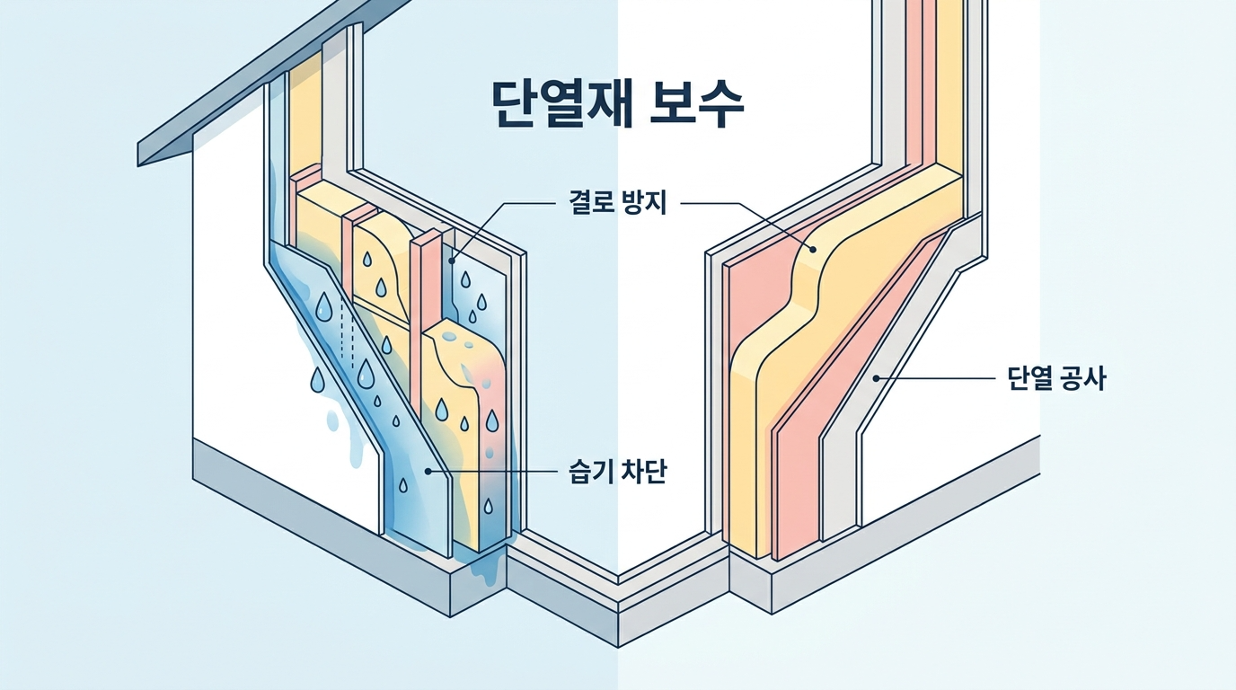 단열문제 보수범위