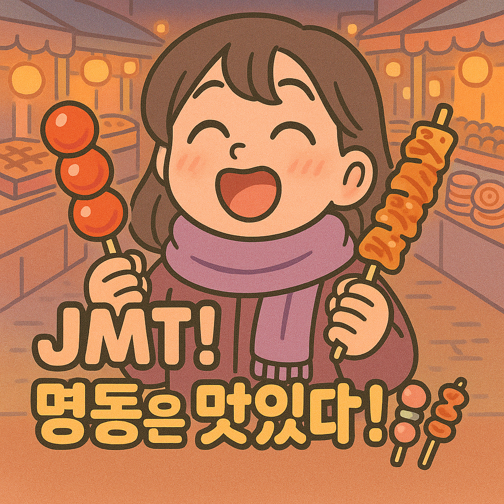 JMT! 명동은 맛있다! 🍡🍢