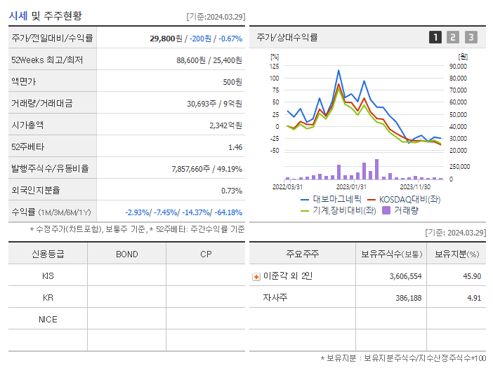 대보마그네틱_기업개요