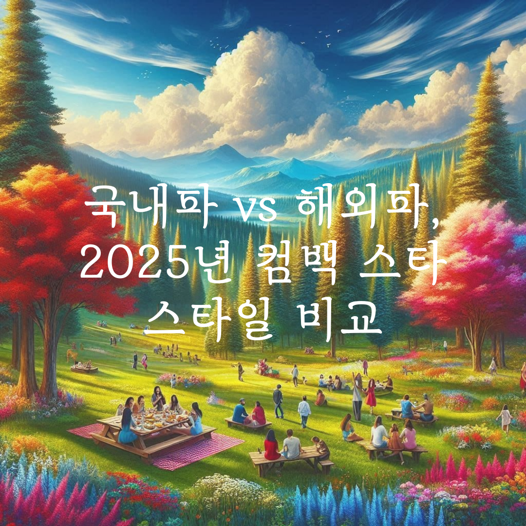 국내파 vs 해외파, 2025년 컴백 스타 스타일 비교 관련 사진